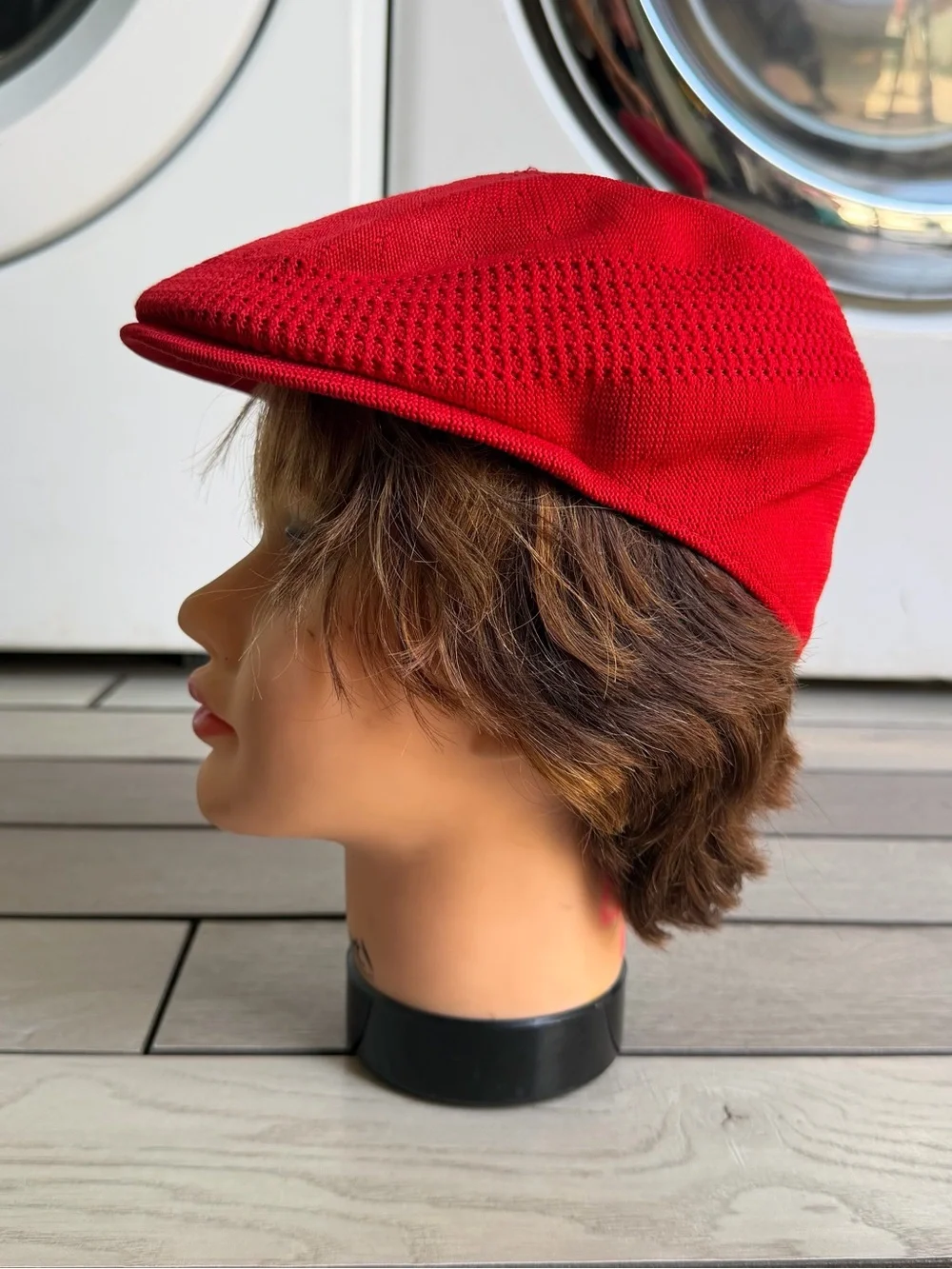 Kangol Tropic 504 Ventair hat in scarlet red